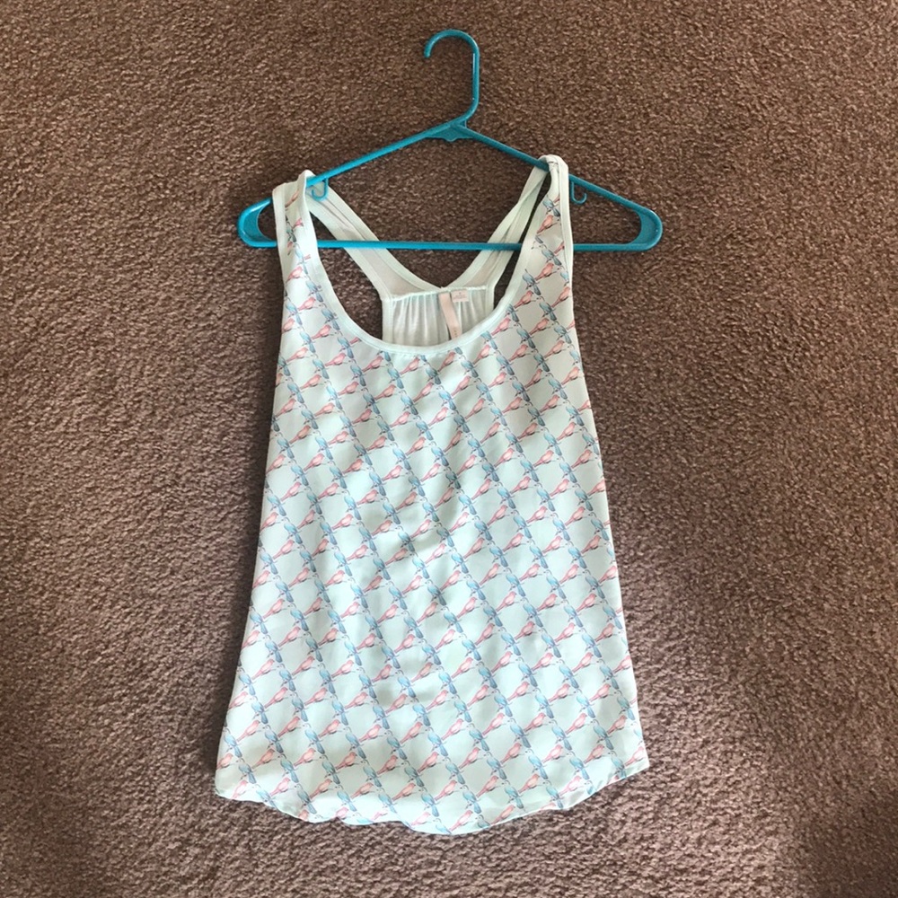 Flowy tank top with cute design